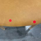 Open Box: Marcus Samuelsson Leather Dining Chair - Ludlow Leather Sesame, Blonde