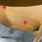 Open Box: Marcus Samuelsson Leather Dining Chair - Ludlow Leather Sesame, Blonde