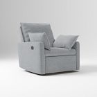 Open Box: Paxton Pillow Manual Swivel Glider Recliner -  Performance Yarn Dyed Linen Weave Graphite