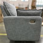Open Box: Paxton Pillow Manual Swivel Glider Recliner -  Performance Yarn Dyed Linen Weave Graphite
