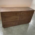 Open Box: Pierce &amp; Ward Burl Wood 6-Drawer Dresser (60") - Claro