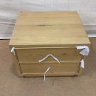 Open Box: Siobhan Oak Nightstand (20") - Blonde, Burnished Brass