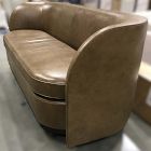 Open Box: Teagan Sleeper Sofa, Full - Statesville Leather Toffee