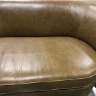 Open Box: Teagan Sleeper Sofa, Full - Statesville Leather Toffee
