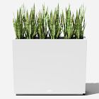 Open Box: Veradek Block Series Plastic Span Planter, Medium Span (38"W x 10"D x 30"H) - White