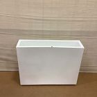 Open Box: Veradek Block Series Plastic Span Planter, Medium Span (38"W x 10"D x 30"H) - White