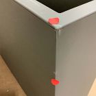Open Box: Veradek Block Series Plastic Span Planter, Medium Span (38"W x 10"D x 30"H) - Gray