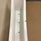 Open Box: Veradek Block Series Plastic Span Planter, Medium Span (38"W x 10"D x 30"H) - White
