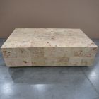 Open Box: Volume Burl Coffee Table (50") - Light Burl