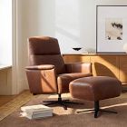 Levy Leather Recliner &amp; Ottoman Set