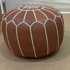 Open Box: Moroccan Pouf, Small (20"D x 14"H) - Tan