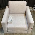 Open Box: Olive Chair, Standard Back, Mailbox Arm - Performance Coastal Linen Storm Gray