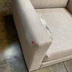 Open Box: Olive Chair, Standard Back, Mailbox Arm - Performance Coastal Linen Storm Gray
