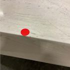 Open Box: Panorama Marble Open Storage Coffee Table (52") - Feather Gray