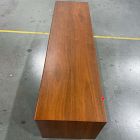 Open Box: Slatted Media Console (67") - Walnut, Dark Bronze