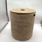 Open Box: Wooden Handle Lidded Hamper, Large (19.5"D x 21.5"H)