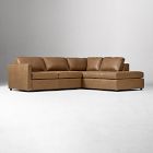 Harris Leather 2-Piece Sleeper Sectional w/ Bumper Chaise (111")