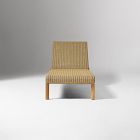 Cassis Outdoor Teak Stacking Chaise Lounge