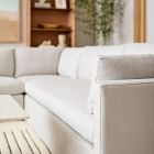 Marin Skirted Slipcover 3-Piece L-Shaped Sectional (114")