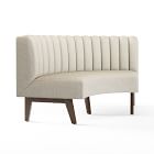 Novak Banquette - Vertical Channel Tufting