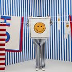KULE Bias Stripe Shower Curtain
