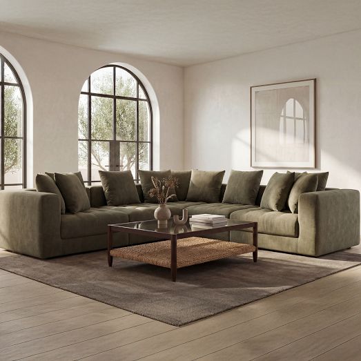 Adrienne Classic L-Modular Sectional (235") by West Elm