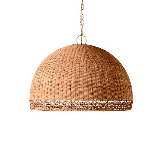 Frankie Rattan Chandelier (30") by West Elm