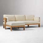 Monterey Outdoor Teak 2-Piece Chaise Sectional Protective Cover