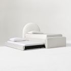 Open Box: Elora Arched Upholstered Bed Twin Trundle Only - Performance Chunky Boucle White