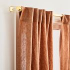 Open Box: Sheer European Flax Linen Curtain (54"W x 86"L) - Terracotta Melange