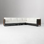 Porto Aluminum Outdoor 4-Piece L-Shaped Sectional (129")