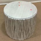 Open Box: Anton Solid Wood Round Side Table (20") - Burnt Wax