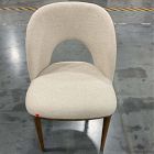 Open Box: Boerum Dining Chair - Performance Chenille Tweed Sand, Burnt Wax