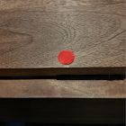 Open Box: Box Frame Drop Leaf Extendable Table (24"&ndash;48") - Raw Mango, Dark Bronze