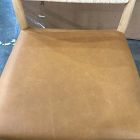 Open Box: Eindhoven Leather Dining Chair - Ludlow Leather Sesame, Blonde
