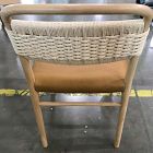 Open Box: Eindhoven Leather Dining Chair - Ludlow Leather Sesame, Blonde