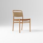 Open Box: Eindhoven Leather Dining Chair - Ludlow Leather Sesame, Blonde