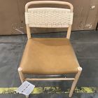 Open Box: Eindhoven Leather Dining Chair - Ludlow Leather Sesame, Blonde