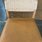Open Box: Eindhoven Leather Dining Chair - Ludlow Leather Sesame, Blonde