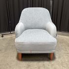 Open Box: Emmie Chair Performance Distressed Velvet, Cool Walnut