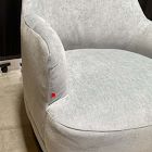 Open Box: Emmie Chair Performance Distressed Velvet, Cool Walnut