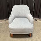 Open Box: Emmie Chair Performance Distressed Velvet, Cool Walnut