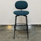 Open Box: Flynn Bar Stool (30") - Performance Velvet Petrol, Dark Bronze