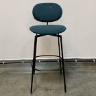 Open Box: Flynn Bar Stool (30") - Performance Velvet Petrol, Dark Bronze