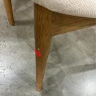 Open Box: Lalia Dining Chair - Performance Distressed Velvet Sand, Blonde