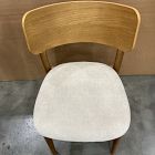 Open Box: Lalia Dining Chair - Performance Distressed Velvet Sand, Blonde