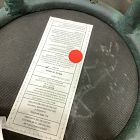 Open Box: Pierce &amp; Ward Bar Stool (30") - Deluxe Velvet Juniper, Dark Verdigris