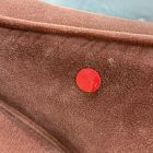 Open Box: Pierce &amp; Ward Curved Slipper Chair - Deluxe Velvet Burnt Umber, Nutmeg