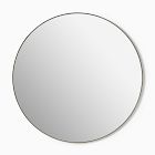 Open Box: Thin Metal Round Wall Mirror (30") - Antique Brass