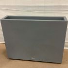 Open Box: Veradek Block Series Indoor/Outdoor Plastic Span Planter, Medium Span (38"W x 10"D x 30"H) - Grey